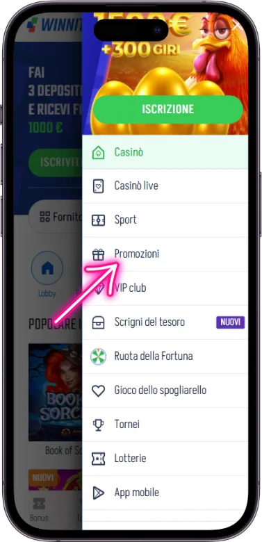 Winnita categoria bonus