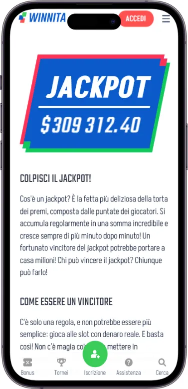 Winnita jackpot