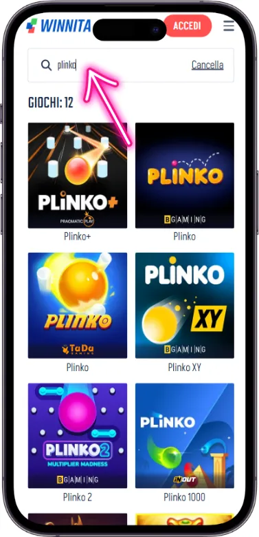 Winnita cerca plinko